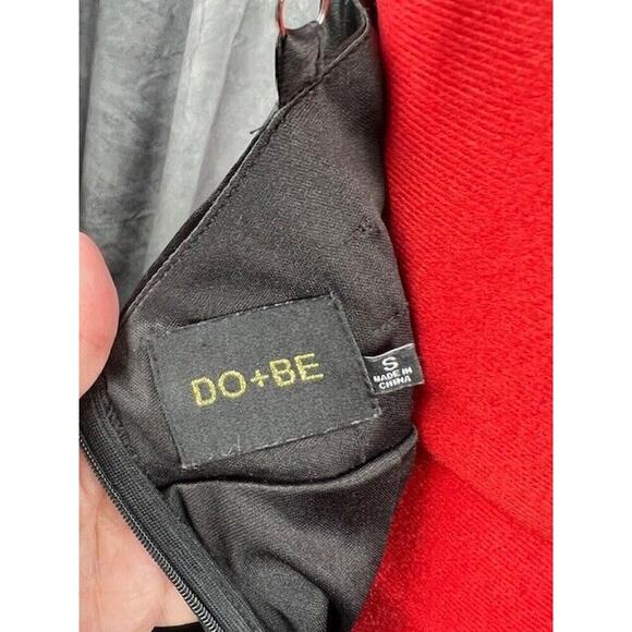 DO BE Womens Black Cocktail Dress Zip Back Adjustable Straps Padded Cups Lined S - Picture 4 of 6